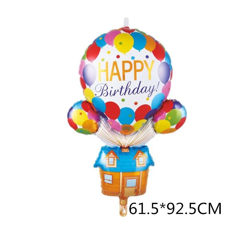 cartoon russel dug up balloon flying house foil balloon party supplies kid faovr cane birthday party decor baby shower gift free global shipping