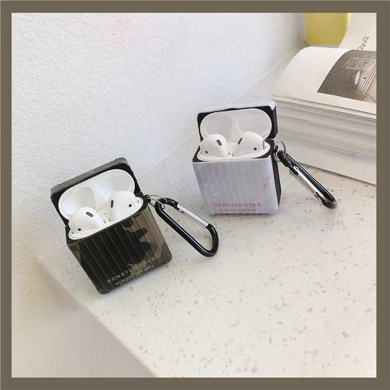 3D Новый NS мраморный Камуфляжный чемодан корпусы гарнитурные для Apple Airpods 1/2