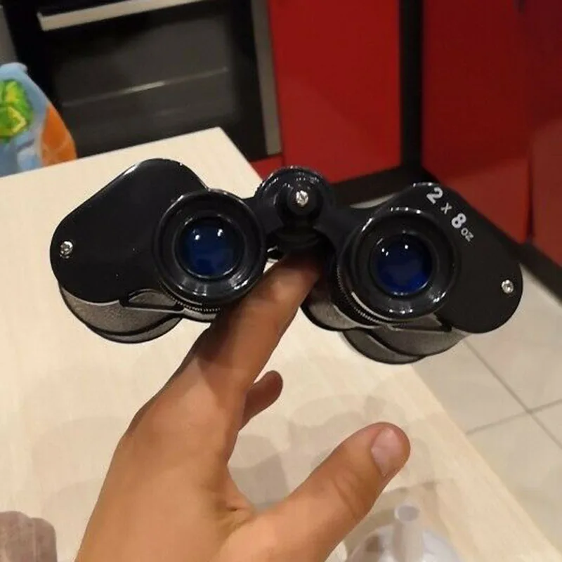 Бинокулярный Форма бутылки с водой бутылка для напитков Двусторонняя держит