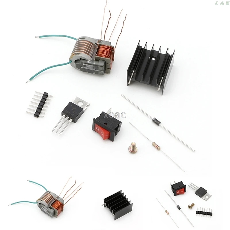 DIY Kit DC высоковольтный генератор инвертор электрический воспламенитель 15KV 18650