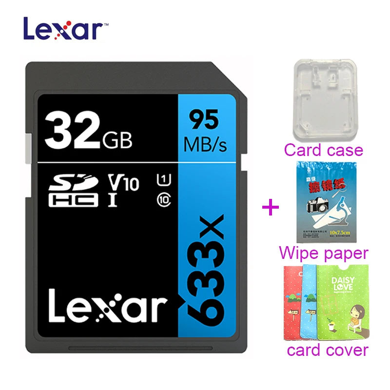 633x SDXC оригинальный Lexar SD карты UHS I 512 ГБ 256 3D 4K видео высокой Скорость Ёмкость SDHC 95
