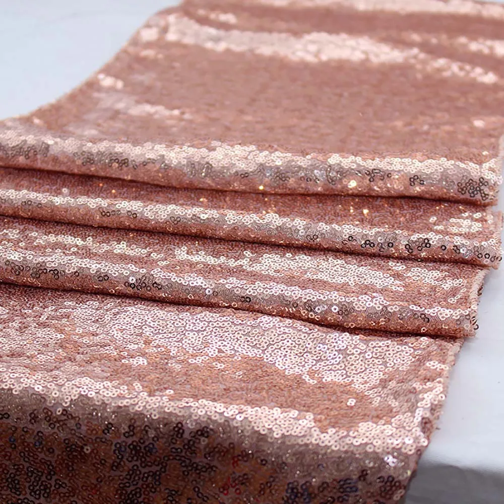 Женская 30x180 см золотая розовая серебряная скатерть с блестками для вечерние