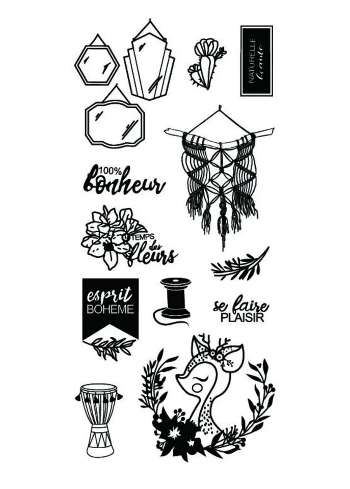 Французская прозрачная печать для скрапбукинга DIY фотоальбом декоративные