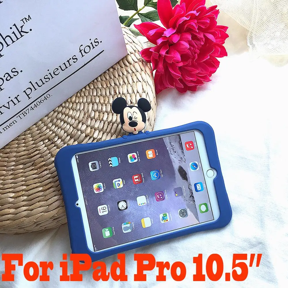 as photo Микки и Минни Маус кукла для iPad 9,7 Pro9.7/10,5 скрыть подставка силиконовый чехол Защитный Чехол Air 2/2/3/4 мини 7,9 Mini 5 корпус - Цвет: as photo