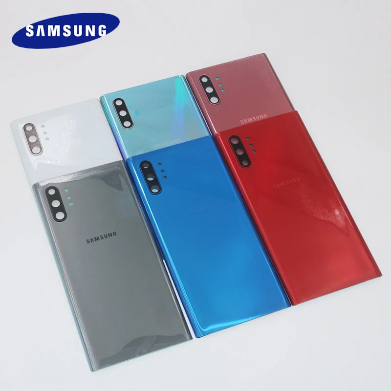 

100% оригинальный Samsung стеклянный корпус задняя крышка для Galaxy Note 10 N975 N975F Note X Note10 Note10 + note10pro Крышка для аккумулятора телефона