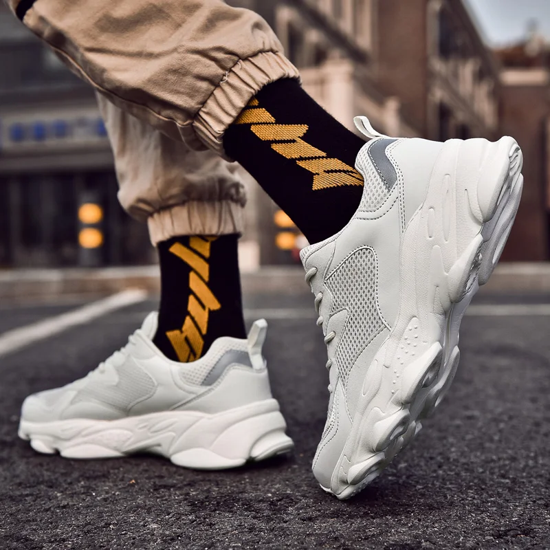 

Shoesfashion casual Fashion breathable sneaker comfortable solid sport casuales for knitting mesh Fashionable shoes 39 slip
