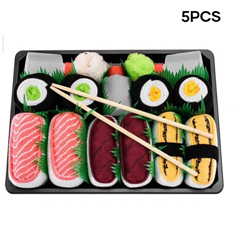 Недавно 3/4/5 пар суши узор носки японский стиль чулки новинка подарок для друзей VK