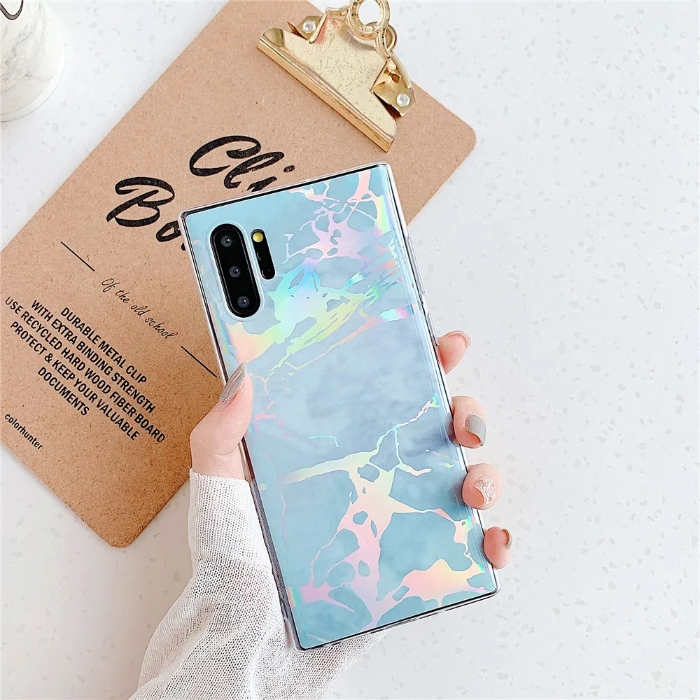 Винтажный мраморный чехол для Samsung Galaxy S10 Plus S10e S8 S9 Note 8 9 мягкий IMD полностью