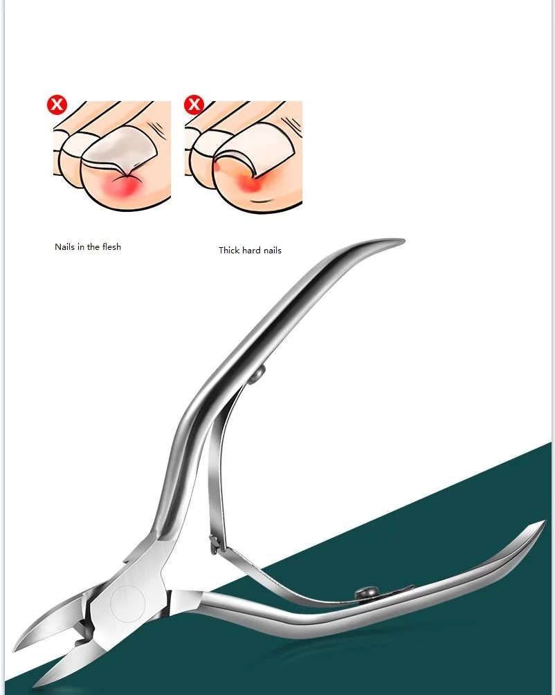 

High Quality Good Price Carbon Steel Nail Care Manicure Tool 12 Piece Green Nail Clippers Set