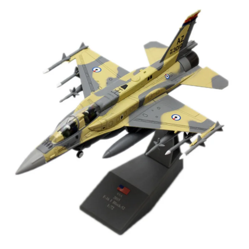 Коллекция 1: 72 Масштаб армии США F 16 Block52 пустыня модель самолета истребителя Литой