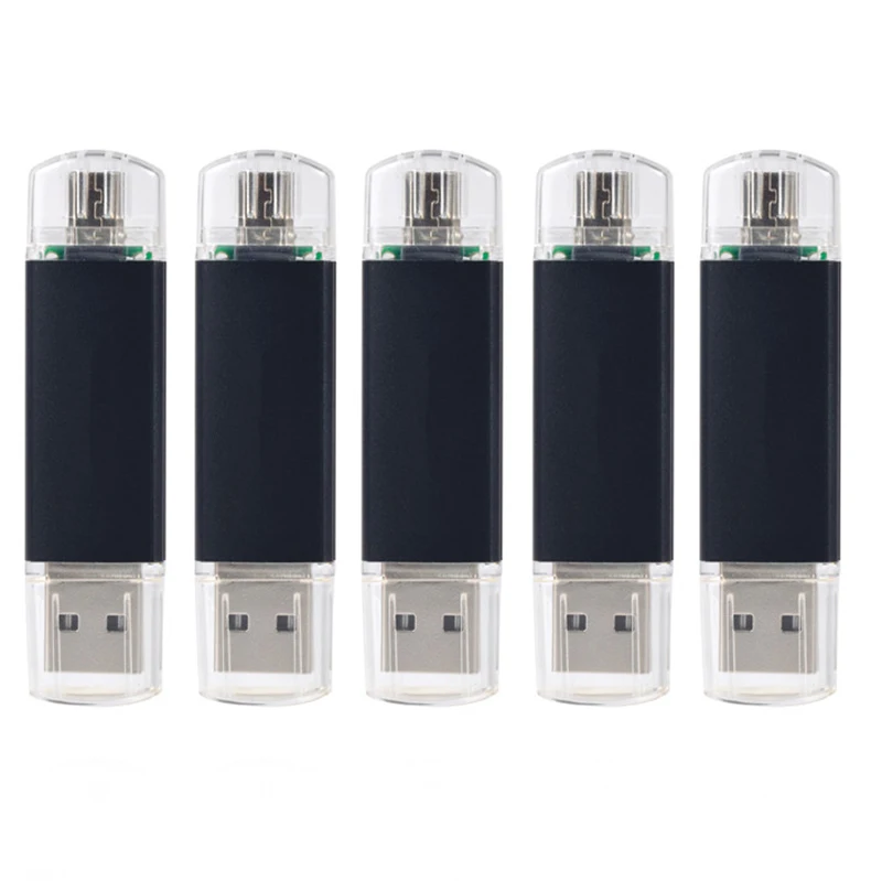 

Флеш-накопитель USB 2,0, OTG, Micro USB, 5 шт./лот, 32 ГБ, 64 ГБ, 128 ГБ