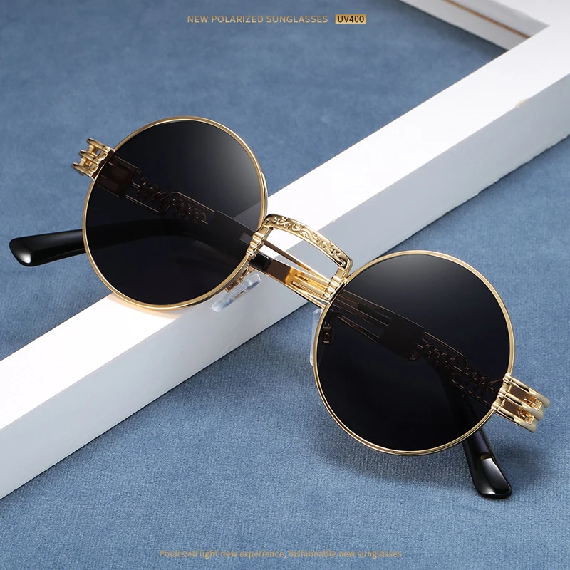 Солнцезащитные очки FEISHINI в стиле панк для мужчин и женщин винтажные брендовые