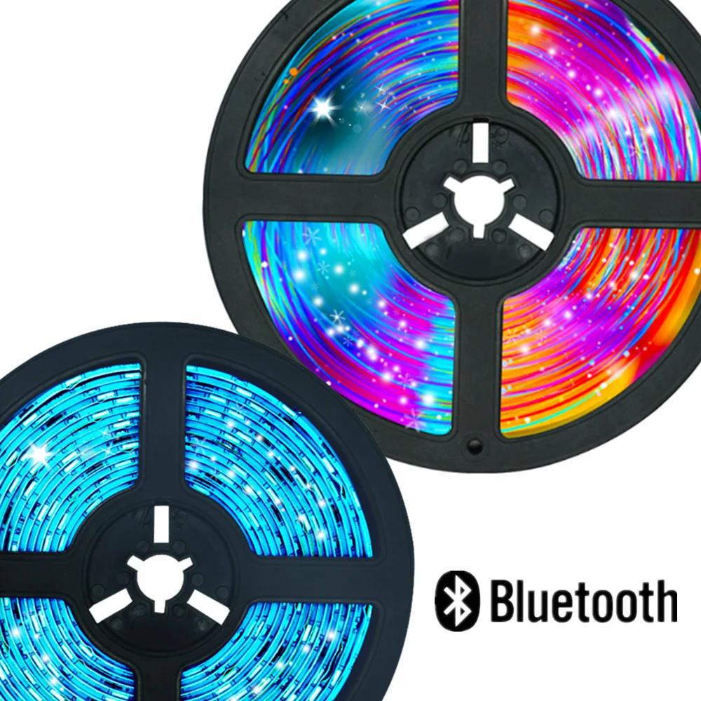 

20M LED Strip Lights RGB 5050 SMD 2835 Bluetooth Led NoWaterproof TV BackLight Lamp Night light Luminous String For Bedroom DC