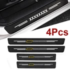 4 шт. для Chevrolet Cruze Captiva Lacetti Aveo Niva Trax Onix, Защитная Наклейка на порог автомобиля, наклейка на дверь, стикер с защитой от царапин