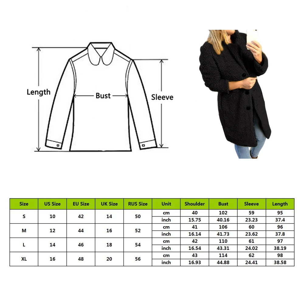 2019 Для женщин плюшевое пальто для девочек осень-зима куртка Повседневное теплая