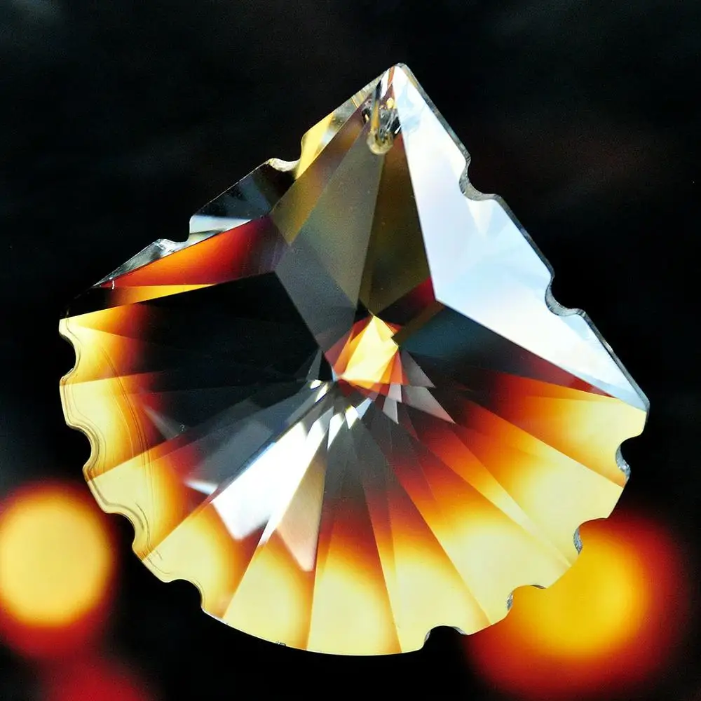 H &amp D 50 мм Хрустальная люстра Призмы висячий стеклянный корпус вентилятора Suncatchers