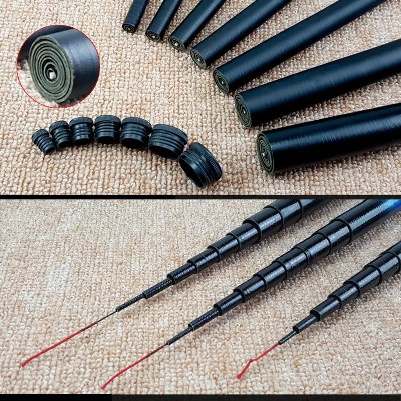 Прямая Удочка с резьбой FRP телескопическая удочка 1 9 м 5 4 Сверхлегкая жесткая для