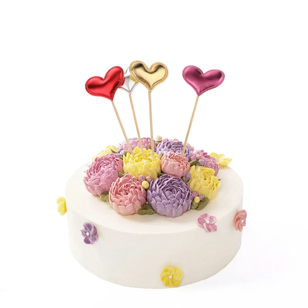 20 штук зубочистки сердца кожа кекс выбирает день рождения Toppers Дети День свадьбы