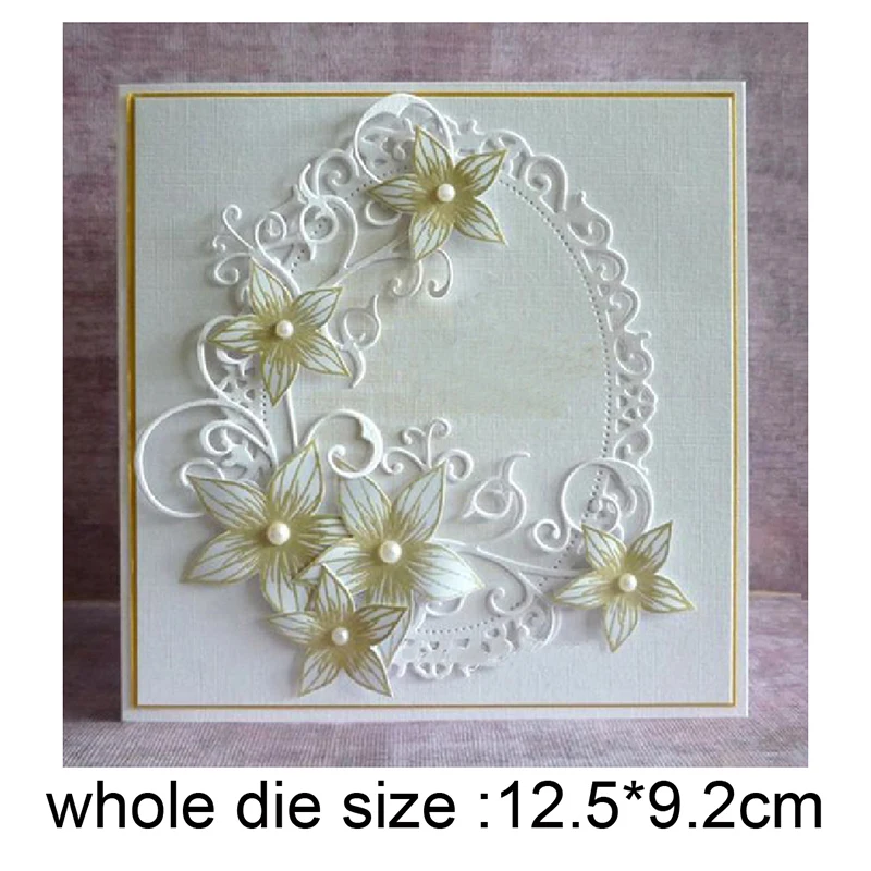 

New Dies For 2021 Lace Oval Frame Metal Cutting Dies Stencils dies for Scrapbooking dies Embossing Dies Craft dies Cards Making