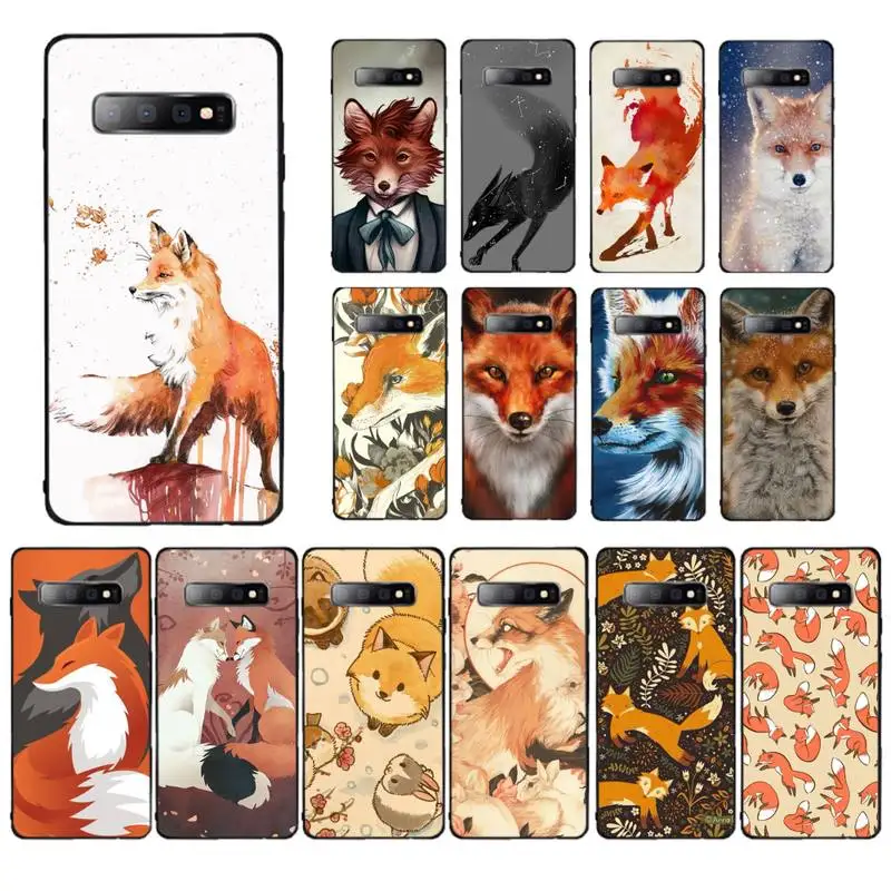 

MaiYaCa Fox Anima Phone Case for Samsung S10 21 20 9 8 plus lite S20 UlTRA 7edge