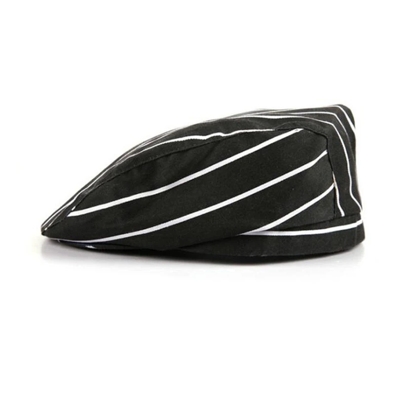 Новинка модные береты в полоску западном стиле для работы ресторане гостинице