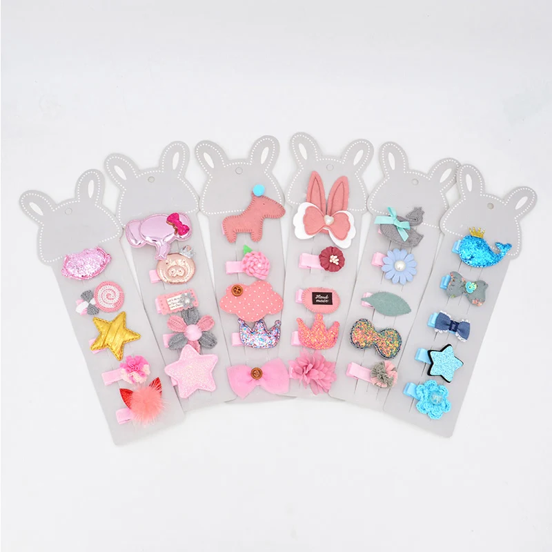 5 шт./компл. Детские Заколки для волос Дети Девочки с бантом Корона шпилька Haarbandjes детские заколки для волос аксессуары для волос Barettes fille enfant