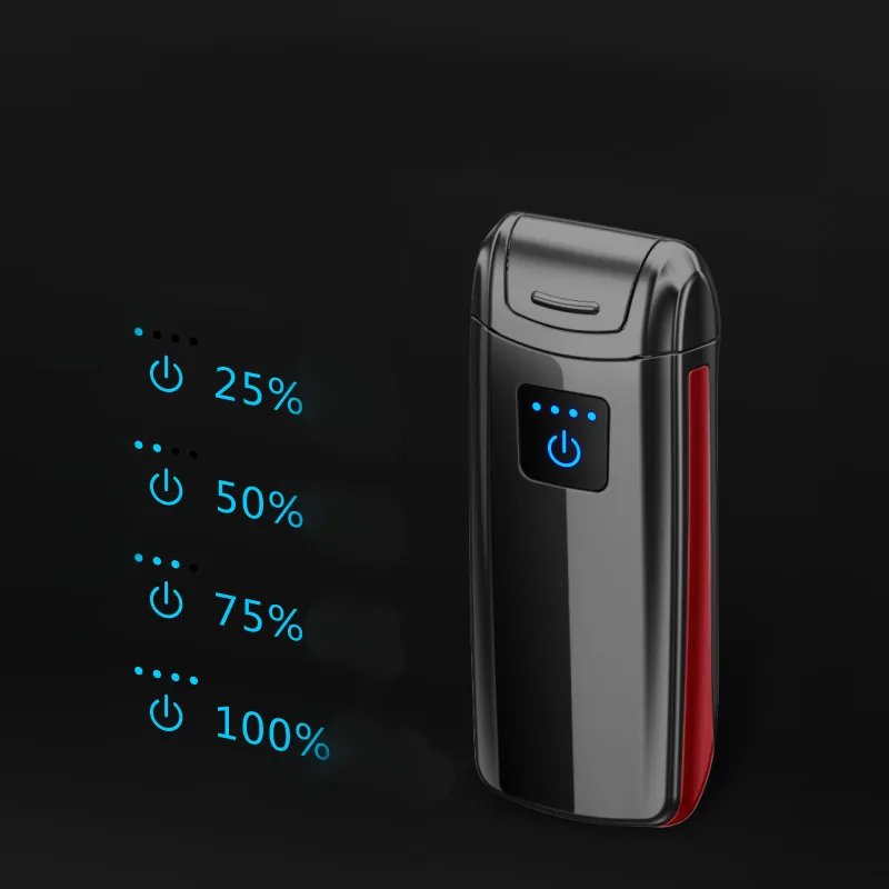 Зеркальная двойная дуговая Зажигалка USB импульсные зажигалки зажигалка с