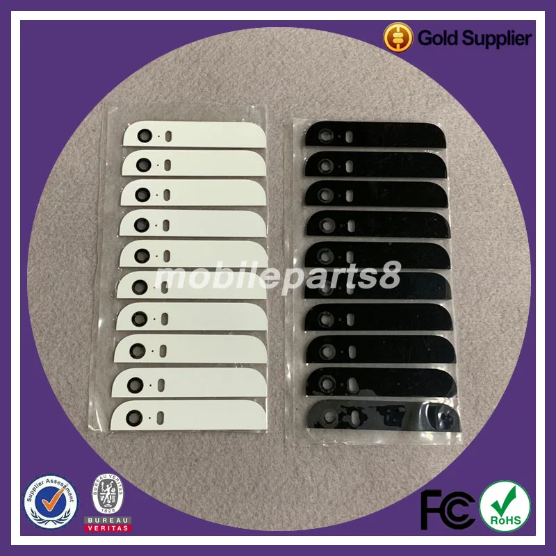 200 шт. (100 комплектов) задняя крышка стеклянный задний корпус для iPhone 5 сборка