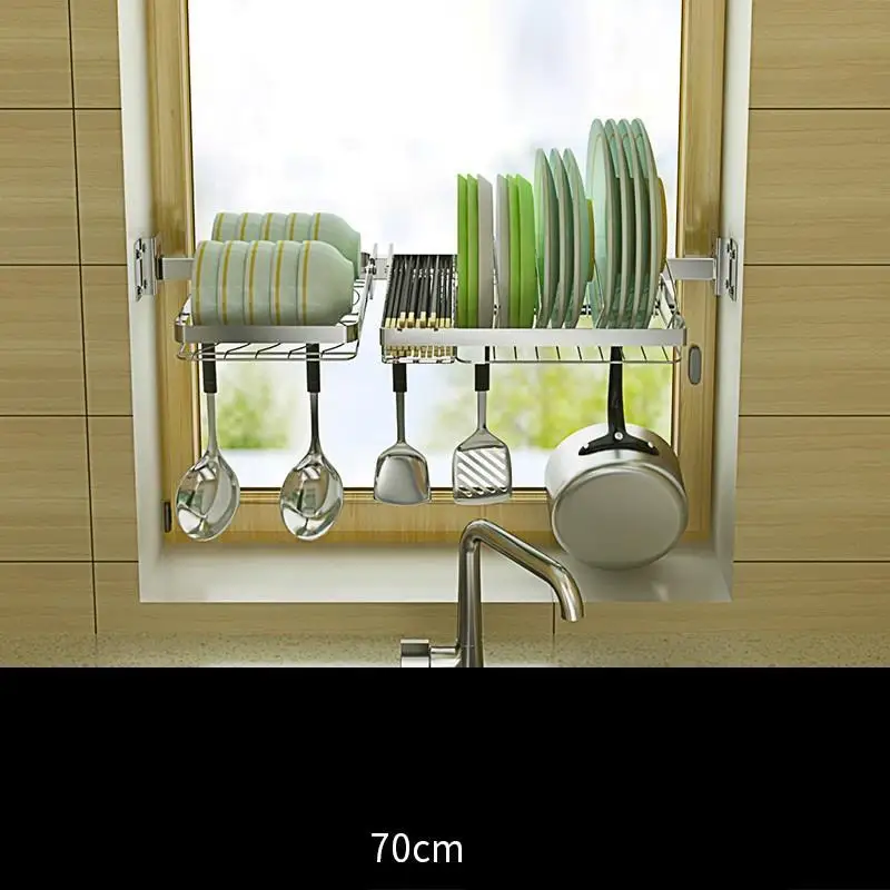 

Rangement Drainer Dish Organizador De Sink Sponge Holder Stainless Steel Cuisine Rack Cocina Cozinha Mutfak Kitchen Organizer