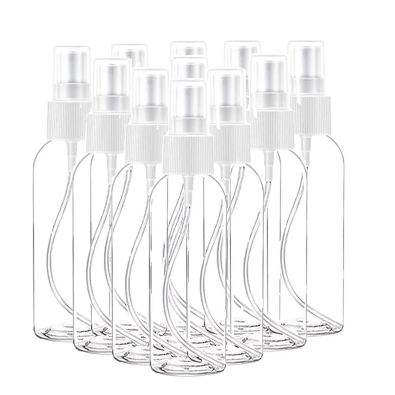 20 Pcs/lot Spray Bottle 10 Ml 30 Ml 50 Ml 60 Ml 100 Ml Travel Refillable Plastic Container Disinfection Nebulizer Easy To Carry