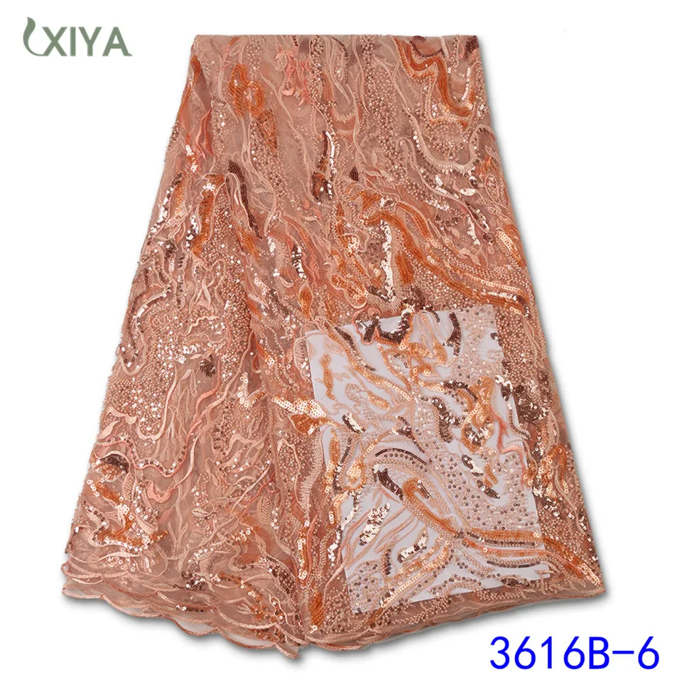 

New Arrivals Handmade Beads Lace Fabric with Sequins Luxury African Beaded Lace Nigerian French Mesh Lace Fabrics APW3616B