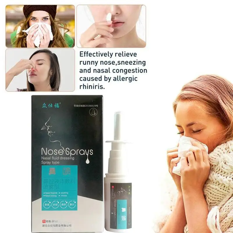 

Nasal Fluid Dressing Spray Chronic Rhinitis Sinusitis Chinese Nose Health Rhinitis Care Herbal Spray Spray Treatment G5O0