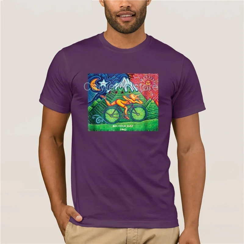 

brand men shirt Bicycle Day 1943 LSD Creator T Shirt Acid Trip T Shirt