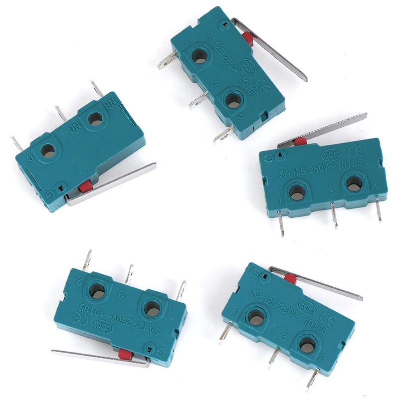 

5x KW4-3Z-3 Micro Limit Switch For 3D Printer 3 Pin N/O N/C High Quality KW4 Micro Switch Factory Direct 3D Printer Parts