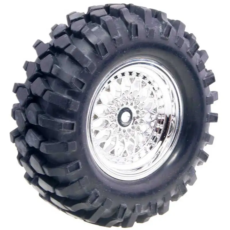 Neum&aacute;tico de escalada D96mm de 1,9 pulgadas, supergoma, 3mm, 6mm, para coches de control remoto 1/10 D90 cc01 scx10, 4 Uds.-4