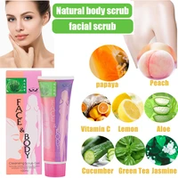 3pcs fruit body scrub hydrating exfoliating lotion deep cleansing cutin refine pore scrub remove dead skin moisturizing skincare