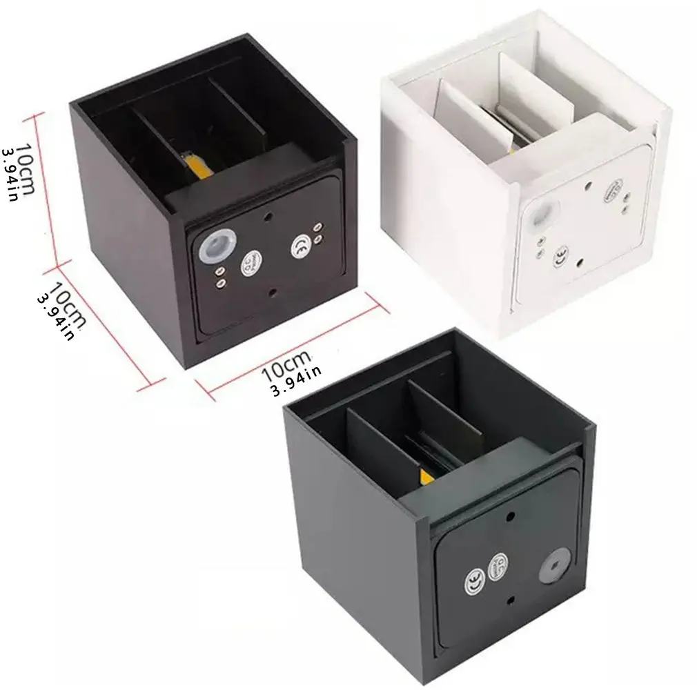 

LED Wall Light Outdoor Waterproof Porch Garden Wall Lamp Bedroom Decoration Lighting Lamp Aluminum Human Body Light Sensor