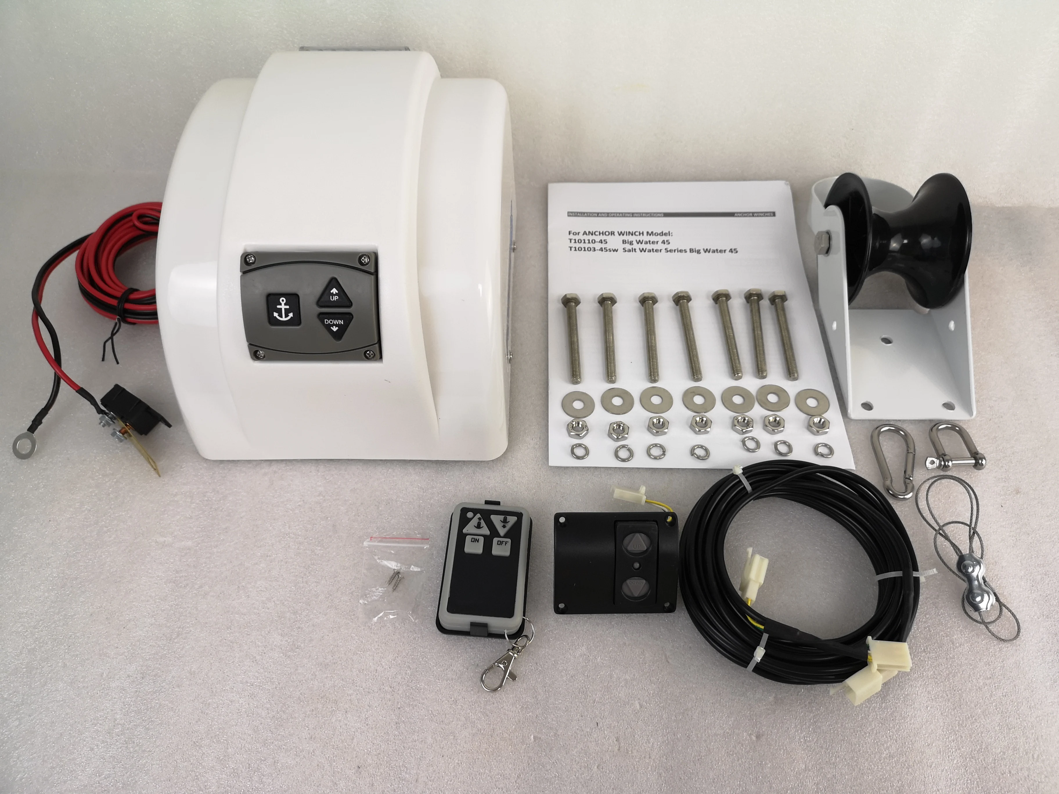12V AutoDepoly Якорная Лебедка 45 lb. Морская лодка понтон 4 варианта