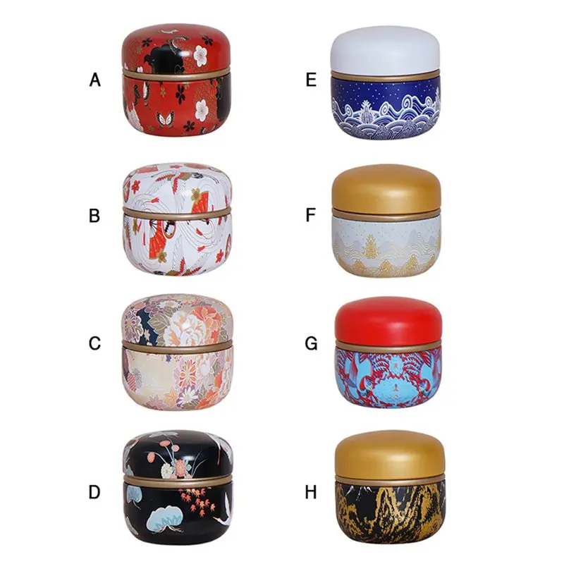 

CXD-50g Tea Cans Universal Black Tea Green Tea Scented Tea Sealed Cans Portable Metal Cans Tinplate Tea Box Tea Caddies