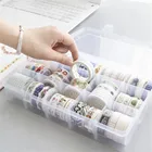 15-18 сетки лента Washi держатель прозрачный канцелярский Органайзер карандаш Чехол ювелирные изделия Storagre коробка Настольный Классификация коробка