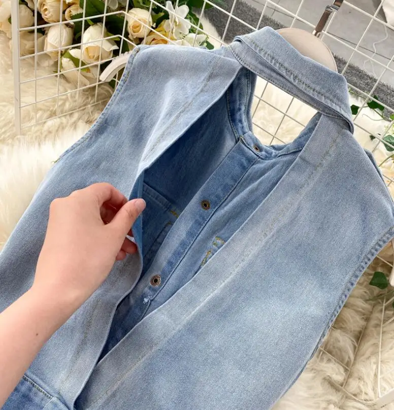 

Women's spring summer high waist vintage denim jumpsuit female sexy hollow out backless jean pants overall TB302