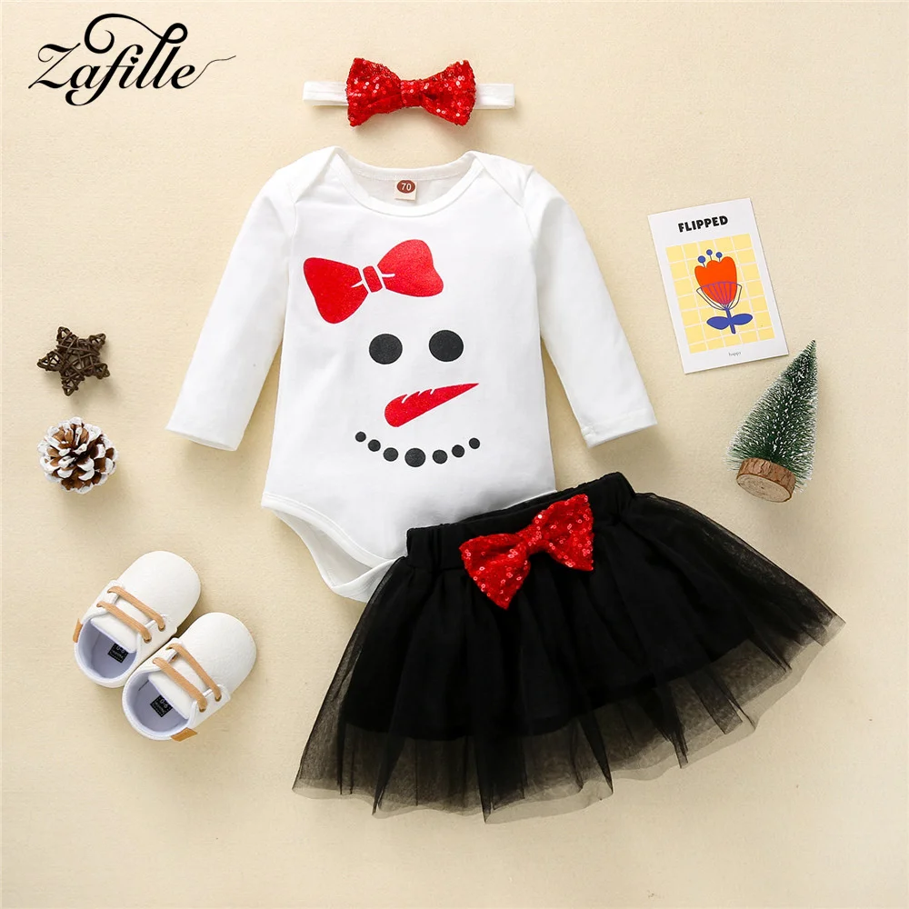 Комплект одежды для новорожденных 3 шт. ZAFILLE My First рождественские платья детей |