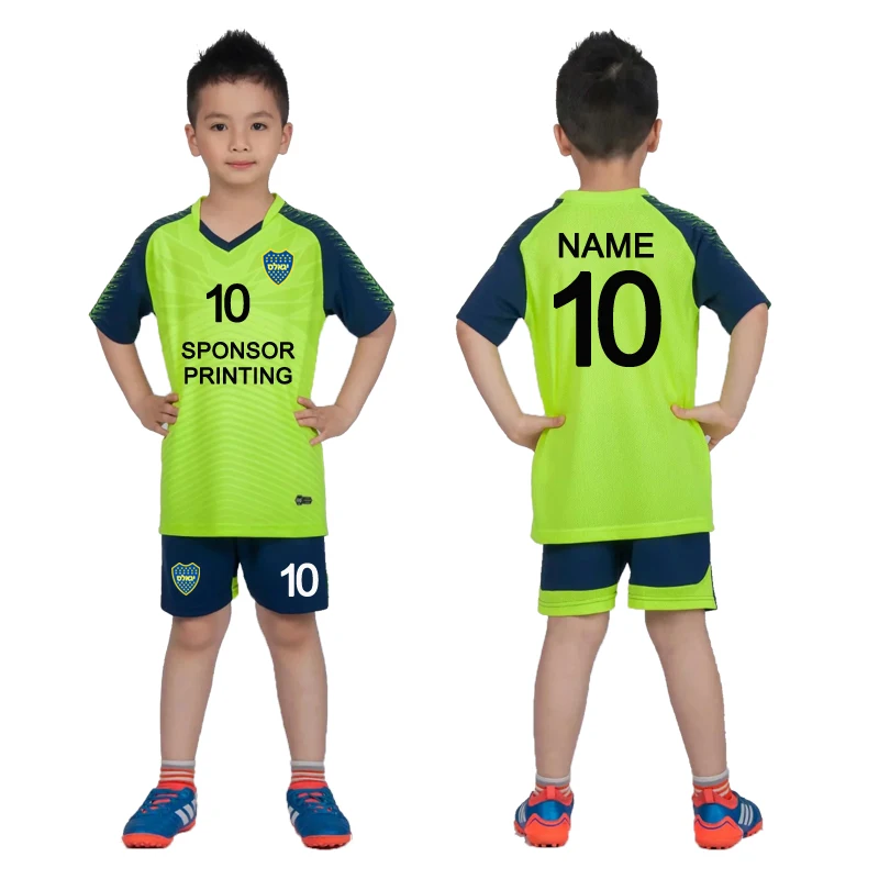 2019 детские футбольные Джерси для мальчиков и девочек комплекты футбольный