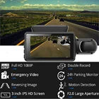 1080P Full HD Автомобильный видеорегистратор, видеорегистратор с двумя объективами, внутренняя камера, Автомобильный видеорегистратор заднего вида, автомобильный парковочный монитор, ночное видение, G-датчик