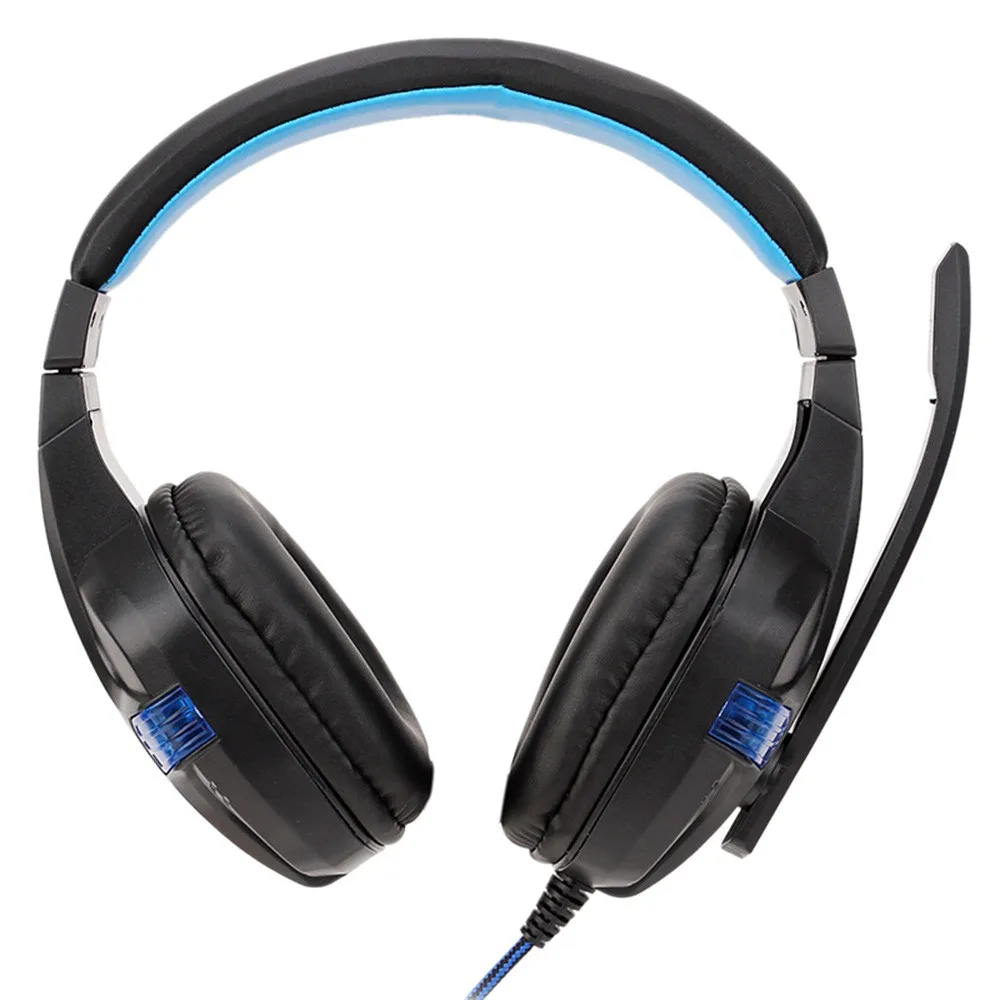 Новый и высококачественный USB проводной светодиодный 3 5 мм игровая гарнитура