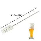 304 Нержавеющаясталь заторный Чан смесительная мешалка весло с 15 Отверстия для дома Brew зеркальная полировка стильный Ssed в винной помешивая