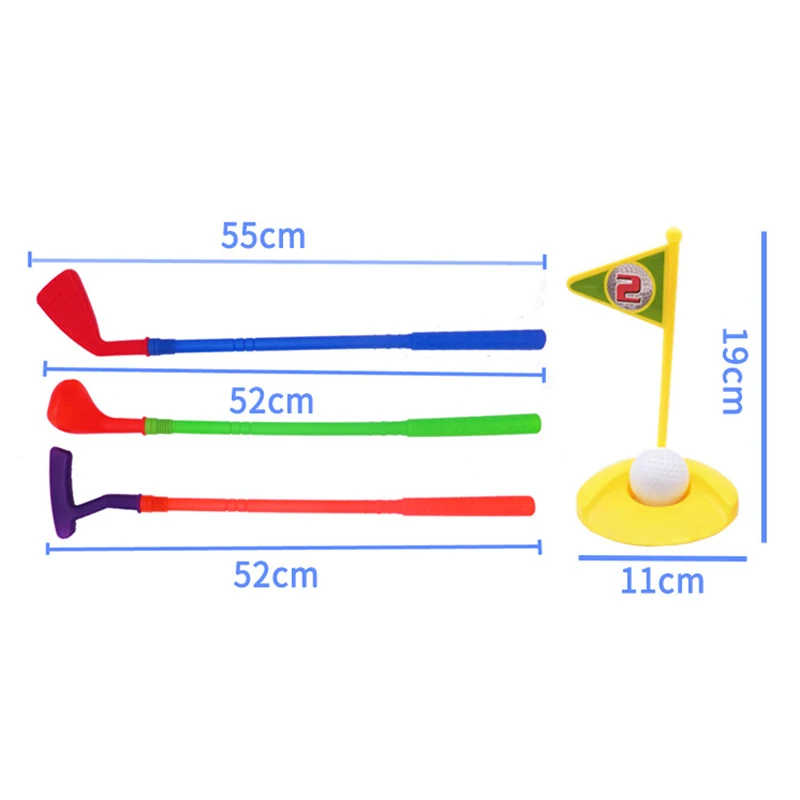 

Mini Golfs Club Set Portable Plastic Kids Toy Indoor Outdoor Fun Play Game BM88