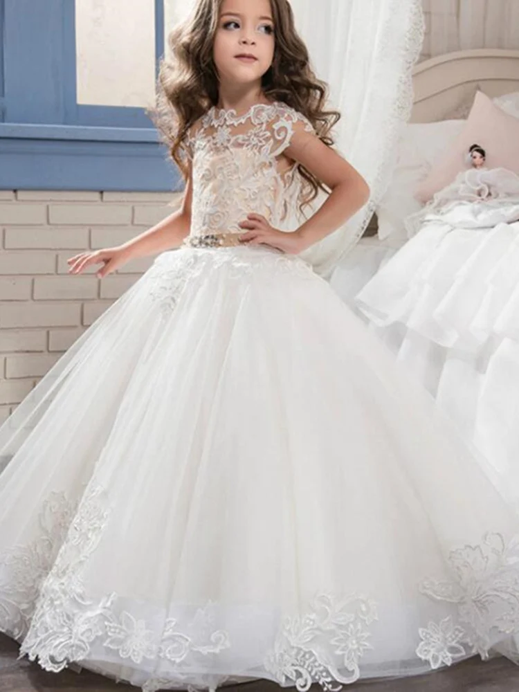 

Платье для девочек с цветочным рисунком, вечернее платье для подружки невесты вечерние свадьбы, конкурса, дня рождения, Рождества, платье-пачка