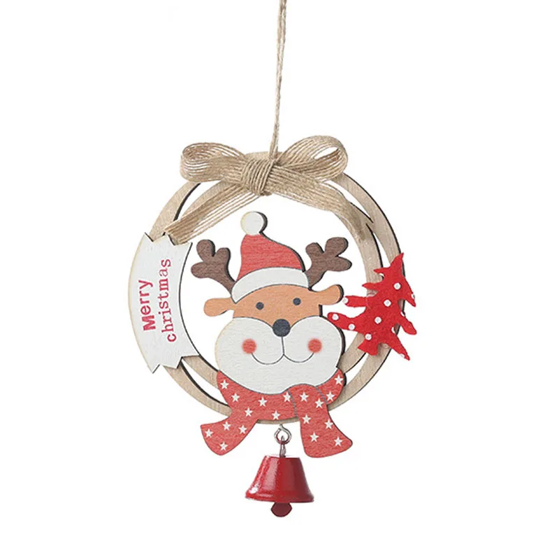Праздничные рождественские Украшения Дисплей Деревянные Колокольчики дерево