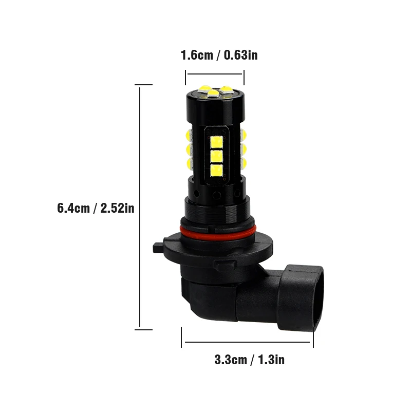 9005 9006 OKEEN 1 шт. H4 H7 светодиодный лампы для передних фар 15SMD 3030 Противотуманные фары Дневные Фары свет супер яркий светодиодный авто лампы H11 9005 9006 H8 H9 12В противотуманная фара - Цвет: 9005 9006